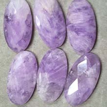 18X32MM FACETED OVAL CABOCHON CAPE AMETHYST(2PCS/BAG)